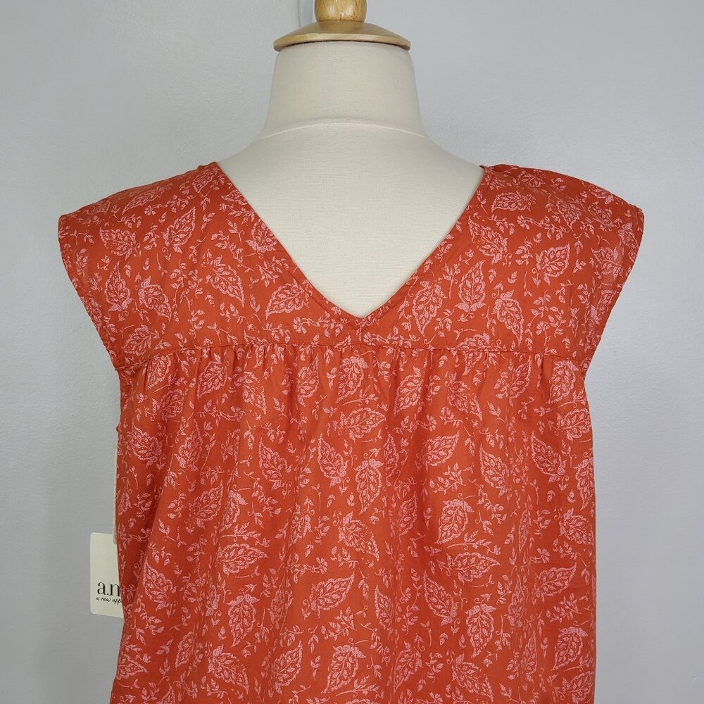 a.n.a. V-Neck Baby Doll Lightweight Sleeveless Top NEW NWT Size XL - Picture 6 of 13